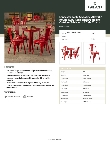Lancaster Table & Seating 164D30RNDRED Specsheet