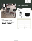 Lancaster Table & Seating 164GS605BBLK Specsheet Lancaster Table & Seating 164GS605BBLK Specsheet