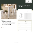 Lancaster Table & Seating 164RB242WHT Specsheet