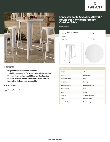 Lancaster Table & Seating 164RB30RWHT Specsheet