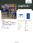 Lancaster Table & Seating 164RD304BLU Specsheet