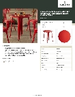 Lancaster Table & Seating 164RD30RRED Specsheet