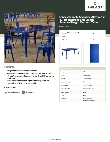 Lancaster Table & Seating 164RD326BLU Specsheet
