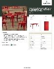 Lancaster Table & Seating 164RD326RED Specsheet