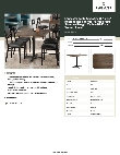 Lancaster Table & Seating 164S30422XDW Specsheet