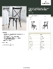 Lancaster Table & Seating 164VYCHAIRBK Specsheet