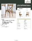 Lancaster Table & Seating 164VYCHAIRVN Specsheet