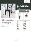 Lancaster Table & Seating 164VYCHBKBK2 Specsheet