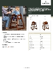 Lancaster Table & Seating 164WHCASDB Specsheet