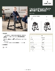 Lancaster Table & Seating 164WHCKDBK Specsheet