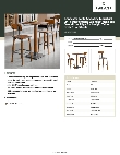 Lancaster Table & Seating 3492424WAB2B Specsheet
