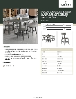 Lancaster Table & Seating 3493048GYD4C Specsheet