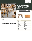 Lancaster Table & Seating 3493060NAT37 Specsheet