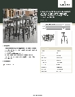 Lancaster Table & Seating 3493072GYB8B Specsheet