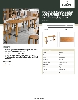 Lancaster Table & Seating 3493096NAT37 Specsheet