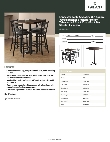 Lancaster Table & Seating 349B3030EXBK Specsheet
