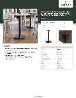 Lancaster Table & Seating 349C22R4BEQ Specsheet