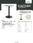Lancaster Table & Seating 349C24RG17RS Specsheet