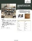 Lancaster Table & Seating 349D3030VXBK Specsheet