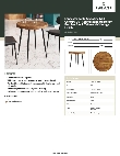 Lancaster Table & Seating 349D30RNDVNMC Specsheet