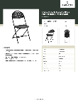 Lancaster Table & Seating 384DG64298BK Specsheet