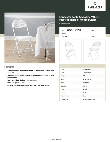 Lancaster Table & Seating 384DG64298WH Specsheet