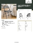Lancaster Table & Seating 384DGBKFAB Specsheet Lancaster Table & Seating 384DGBKFAB Specsheet