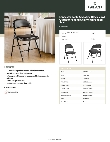 Lancaster Table & Seating 384DGBKVIN Specsheet