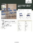 Lancaster Table & Seating 384DGBLFABN2 Specsheet
