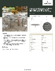 Lancaster Table & Seating 384TBL72RDGY Specsheet