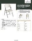 Lancaster Table & Seating 384YCD50ALM Specsheet