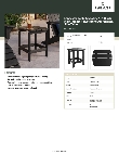 Lancaster Table & Seating 42718ADKSTBK Specsheet