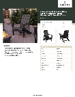Lancaster Table & Seating 427ADKBK Specsheet