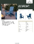 Lancaster Table & Seating 427ADKBL Specsheet