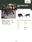 Lancaster Table & Seating 427ADKFRBK Specsheet