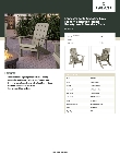 Lancaster Table & Seating 427ADKGR Specsheet