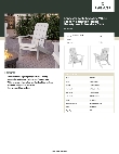 Lancaster Table & Seating 427ADKWH Specsheet