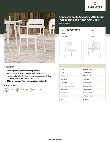 Lancaster Table & Seating 427ALTARMWH Specsheet Lancaster Table & Seating 427ALTARMWH Specsheet