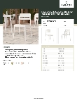 Lancaster Table & Seating 427ALTSIDEWH Specsheet