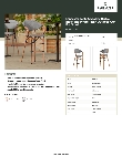 Lancaster Table & Seating 427BAFRBSBKW Specsheet
