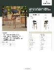 Lancaster Table & Seating 427BAFRBSBLK Specsheet