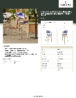 Lancaster Table & Seating 427BAFRBSBLU Specsheet