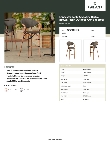Lancaster Table & Seating 427BAFRBSBRN Specsheet