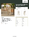 Lancaster Table & Seating 427BAFRBSGRY Specsheet