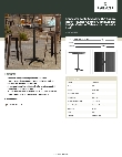 Lancaster Table & Seating 427BAU3232BK Specsheet