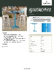 Lancaster Table & Seating 427BAU3232BL Specsheet