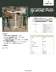 Lancaster Table & Seating 427BAU3232WH Specsheet