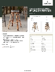Lancaster Table & Seating 427BBRTBSBKW Specsheet
