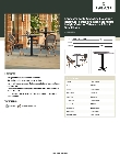 Lancaster Table & Seating 427BS28SBKPA Specsheet