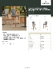 Lancaster Table & Seating 427BSFRBSBKW Specsheet
